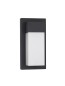 Preview: Nova Luce LETO LED Wandleuchte Schwarz 18W IP65 Warmweiss 14,5x10,2x29cm 9060202