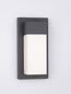 Preview: Nova Luce LETO LED Wandleuchte Schwarz 18W IP65 Warmweiss 14,5x10,2x29cm 9060202