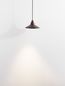 Preview: Nova Luce DRO LED Pendelleuchte Kaffeebraun 6W Warmweiss 150x9,2cm dimmbar 9060222