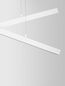 Preview: Nova Luce X-LINE LED Pendelleuchte Weiß 40W Warmweiss 100x8x120cm dimmbar 9060910