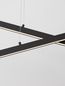 Preview: Nova Luce X-LINE LED Pendelleuchte Schwarz 40W Warmweiss 100x8x120cm dimmbar 9060920