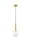 Preview: Nova Luce MONET Pendelleuchte E27 Gold 185x15cm dimmbar 9080124