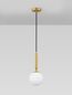 Preview: Nova Luce MONET Pendelleuchte E27 Gold 185x15cm dimmbar 9080124