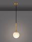 Preview: Nova Luce MONET Pendelleuchte E27 Gold 185x15cm dimmbar 9080124