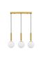 Preview: Nova Luce MONET Pendelleuchte E27 3-fach Gold 60x15x155cm dimmbar 9080126