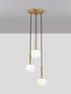 Preview: Nova Luce MONET Pendelleuchte E27 3-fach Gold 155x35cm dimmbar 9080127