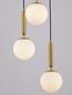 Preview: Nova Luce MONET Pendelleuchte E27 3-fach Gold 155x35cm dimmbar 9080127