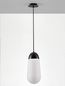 Preview: Nova Luce BLAKY Pendelleuchte E14 Schwarz 246x18cm dimmbar 9092824