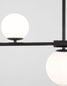 Preview: Nova Luce IMPERO Pendelleuchte G9 4-fach Schwarz 100x15x120cm dimmbar 9100441