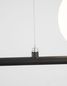 Preview: Nova Luce IMPERO Pendelleuchte G9 4-fach Schwarz 100x15x120cm dimmbar 9100441