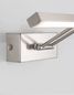 Preview: Nova Luce MARNELL LED Wandleuchte Nickel 12W Warmweiss 37,6x20,5x5,5cm 9117302