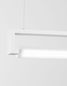 Preview: Nova Luce LINE LED Pendelleuchte Weiß 38W Warmweiss 130x4,5x150cm 9117338