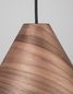 Preview: Nova Luce WERA Pendelleuchte E27 Graubraun 130x25cm dimmbar 9125062