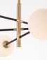 Preview: Nova Luce VITRA Pendelleuchte G9 6-fach Gold 103x75x136cm dimmbar 9143306