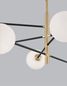 Preview: Nova Luce VITRA Pendelleuchte G9 8-fach Gold 120x103x145cm dimmbar 9143308