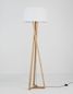 Preview: Nova Luce SALINO Stehlampe E27 Naturholz 164x50cm 9145071