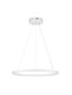 Preview: Nova Luce EMPATIA LED Pendelleuchte Weiß 35W Warmweiss 120x60cm dimmbar 9172862