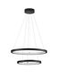 Preview: Nova Luce EMPATIA LED Pendelleuchte Schwarz 60W Warmweiss 120x60cm dimmbar 9172864