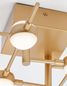 Preview: Nova Luce ATOMO LED Deckenleuchte Gold 25W Warmweiss 61x52x14cm dimmbar 9180610