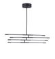 Preview: Nova Luce RACCIO LED Pendelleuchte Schwarz 48W Warmweiss 84x80x81cm dimmbar 9180780