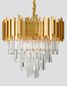 Preview: Nova Luce GRANE Pendelleuchte E14 8-fach Gold 120x55cm dimmbar 9181200