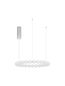 Preview: Nova Luce PERLA LED Pendelleuchte Chrom 56W Warmweiss 200x62cm dimmbar 9186916