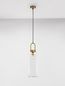 Preview: Nova Luce IRVINE Pendelleuchte E27 Gold 255x15,5cm dimmbar 9241160