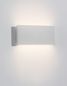 Preview: Nova Luce MILE LED Wandleuchte Weiß 2x5W IP54 Warmweiss 18x3,5x9cm 9262111