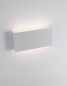 Preview: Nova Luce MILE LED Wandleuchte Weiß 2x5W IP54 Warmweiss 18x3,5x9cm 9262111