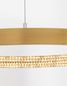 Preview: Nova Luce PRESTON LED Pendelleuchte Gold 30W Warmweiss 120x40cm dimmbar 9285401