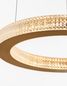 Preview: Nova Luce FIORE LED Pendelleuchte Gold 40W Warmweiss 120x40cm dimmbar 9285410