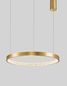 Preview: Nova Luce PRESTON LED Pendelleuchte Gold 35W Warmweiss 120x60cm dimmbar 9285601