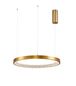 Preview: Nova Luce PRESTON LED Pendelleuchte Gold 35W Warmweiss 120x60cm dimmbar 9285601