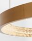 Preview: Nova Luce PRESTON LED Pendelleuchte Gold 35W Warmweiss 120x60cm dimmbar 9285601