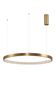 Preview: Nova Luce PRESTON LED Pendelleuchte Gold 49W Warmweiss 120x80cm dimmbar 9285801