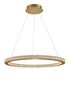 Preview: Nova Luce FIORE LED Pendelleuchte Gold 80W Warmweiss 120x80cm dimmbar 9285810