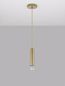 Preview: Nova Luce NORWAY Pendelleuchte E27 Gold 180x4,5cm dimmbar 9287946