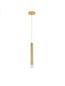 Preview: Nova Luce NORWAY Pendelleuchte E27 Gold 180x4,5cm dimmbar 9287947