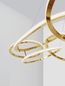 Preview: Nova Luce NUDOS LED Pendelleuchte Gold 158W Warmweiss 150x80x150cm dimmbar 9289083