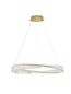 Preview: Nova Luce AURELIA LED Pendelleuchte Gold 43W Neutralweiss 120x80cm dimmbar 9333062