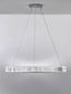 Preview: Nova Luce AURELIA LED Pendelleuchte Chrom 47W Neutralweiss 150x80cm dimmbar 9333067