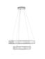 Preview: Nova Luce AURELIA LED Pendelleuchte Chrom 46W Neutralweiss 200x60cm dimmbar 9333068