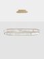 Preview: Nova Luce AURELIA LED Pendelleuchte Gold 48W Neutralweiss 92x37x150cm dimmbar 9333073