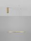 Preview: Nova Luce TARQUIN LED Pendelleuchte Messing 37W Warmweiss 200x60cm dimmbar 9345602