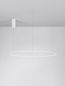 Preview: Nova Luce TARQUIN LED Pendelleuchte Weiß 59W Warmweiss 200x100cm dimmbar 9345608