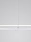 Preview: Nova Luce TARQUIN LED Pendelleuchte Weiß 59W Warmweiss 200x100cm dimmbar 9345608