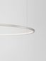 Preview: Nova Luce TARQUIN LED Pendelleuchte Silber 59W Warmweiss 200x100cm dimmbar 9345611