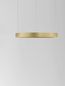 Preview: Nova Luce PERRINE LED Pendelleuchte Gold 22W Warmweiss 150x40cm dimmbar 9345615