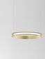 Preview: Nova Luce PERRINE LED Pendelleuchte Gold 22W Warmweiss 150x40cm dimmbar 9345615