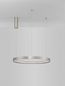 Preview: Nova Luce PERRINE LED Pendelleuchte Silber 40W Warmweiss 150x60cm dimmbar 9345618